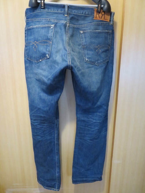 RRL ダメージ加工 デニム ラルフローレン 青 W33 L30 M8161｜Yahoo RRL
