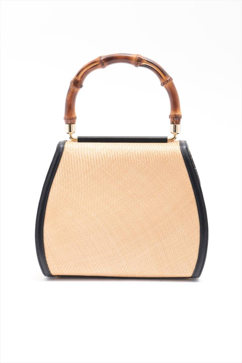 1円～ 訳あり レア グッチ GUCCI バンブー ストロー ヴィンテージ 2WAY