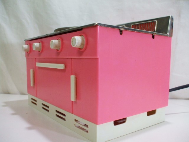 元気堂】昭和 レトロ アサヒ玩具 ママレンジ 調理玩具 ピンク ホット