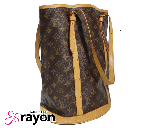 LOUIS VUITTON モノグラム バケットバッグ 1円～最落無し》ルイ・ヴィトン モノグラム バケットGM PM