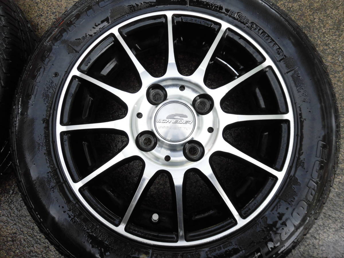★SCHVEDER13インチアルミホイールSET★軽自動車★タント★ムーブ★ワゴンＲ★ラパン★スペーシア★