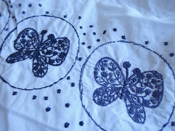 □ミナペルホネンランドリー mina perhonen laundry *forest wing 刺繍