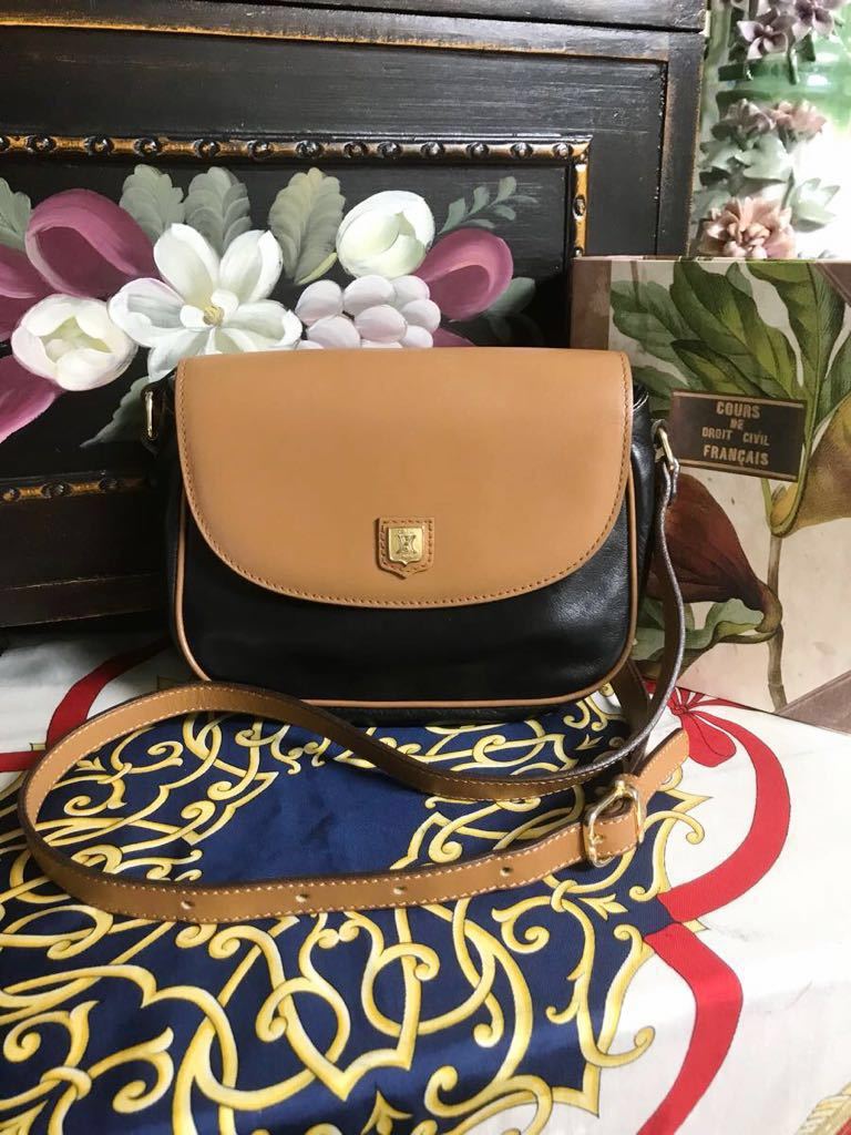 希少レア 美品 VINTAGE OLD CELINE ミニショルダーバッグ ポシェット 