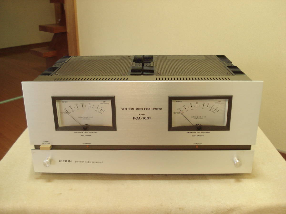 完動品　DENON POA-1001 デノン ステレオ パワーアンプ　アンプ DENON / POA-1001 / パワーアンプ ジャンク(故障)品 DENON パワー