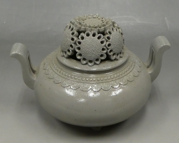☆焼物☆ 藤原楽山 『備前焼香炉』 共箱 【茶道具】 日本の陶磁 工芸品