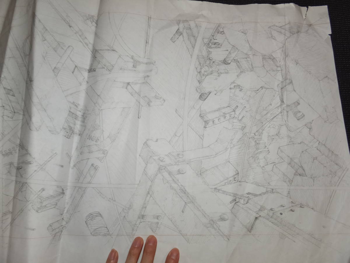 肉筆画背景とセル画！映画メトロポリスで使用！監督大友克洋！原作手塚治虫！検セル画原画動画サインスチームパンク弐瓶勉甲殻機動隊押井守