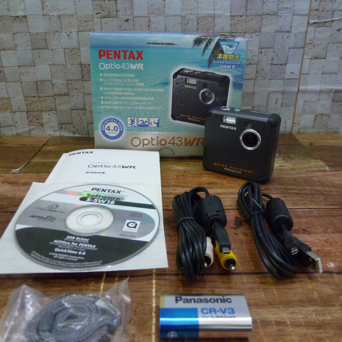 数量限定，SALE ペンタックス optio 43WR み 合わせてバックアップ電池も交換済み(ペンタックス)｜売買されたオークション情報、yahooの商品情報をアーカイブ公開 - オークファン ペンタックス