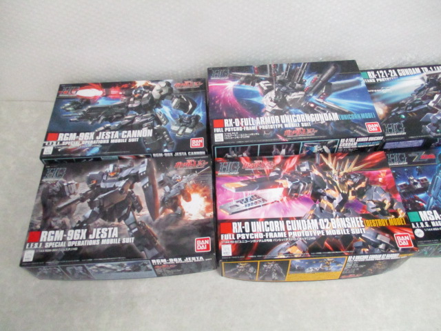 バンダイ HG 1/144 フルアーマー・ユニコーンガンダム，ユニコーンガンダム2号機バンシィ 他