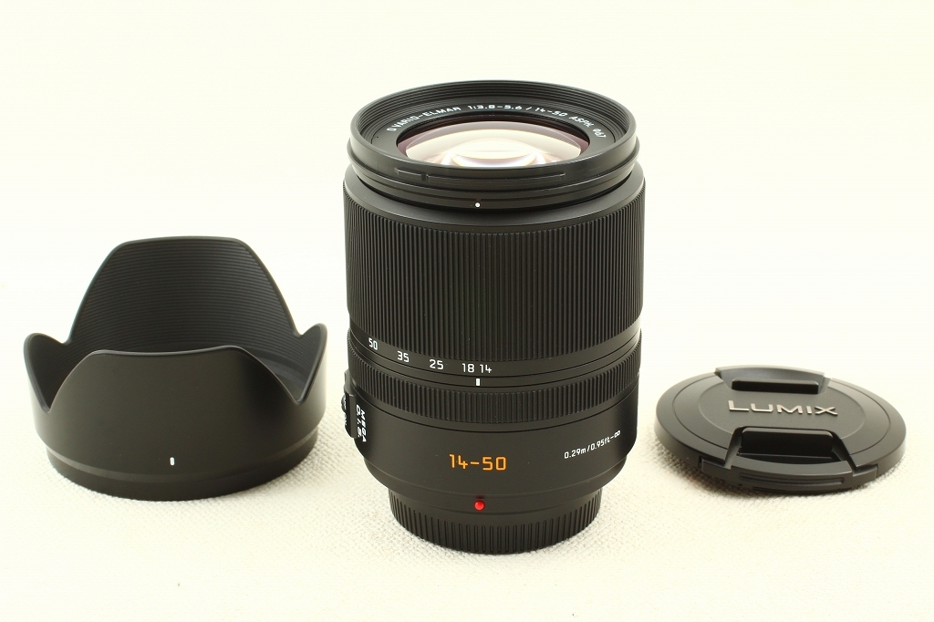 極上品◇Panasonic Leica D Vario-Elmar 14-50mm F3.8-5.6◇フード/547