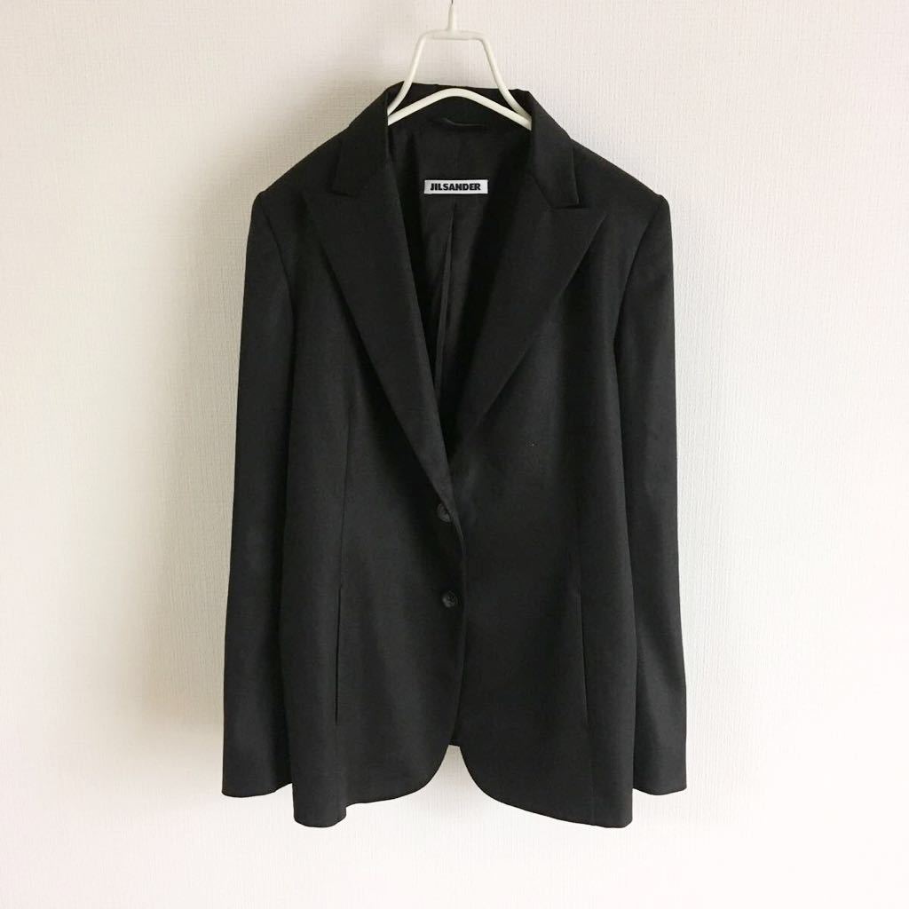 美品 JIL SANDER ピークドラベル テーラードジャケット ジルサンダー 