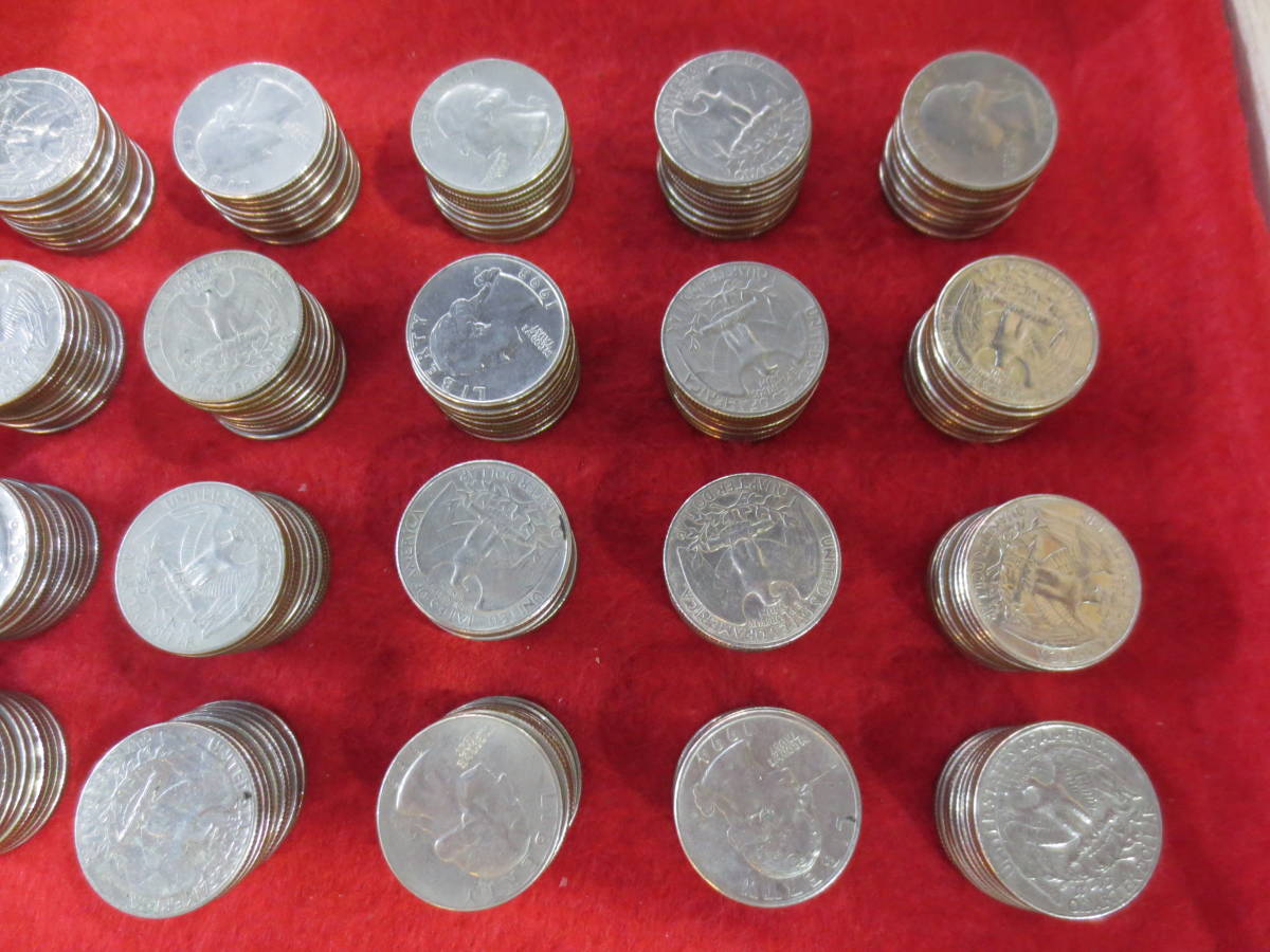 超大量 アメリカ 硬貨 25セント クォーター 200枚 50ドル分 レア 外国 コイン 同