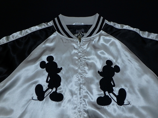 稀少【Rare スピナッシュ】ミッキーマウス★スカジャンＭディズニー Spinalh Mickey スカジャン・L□ミッキーマウス/刺繍/ディズニー