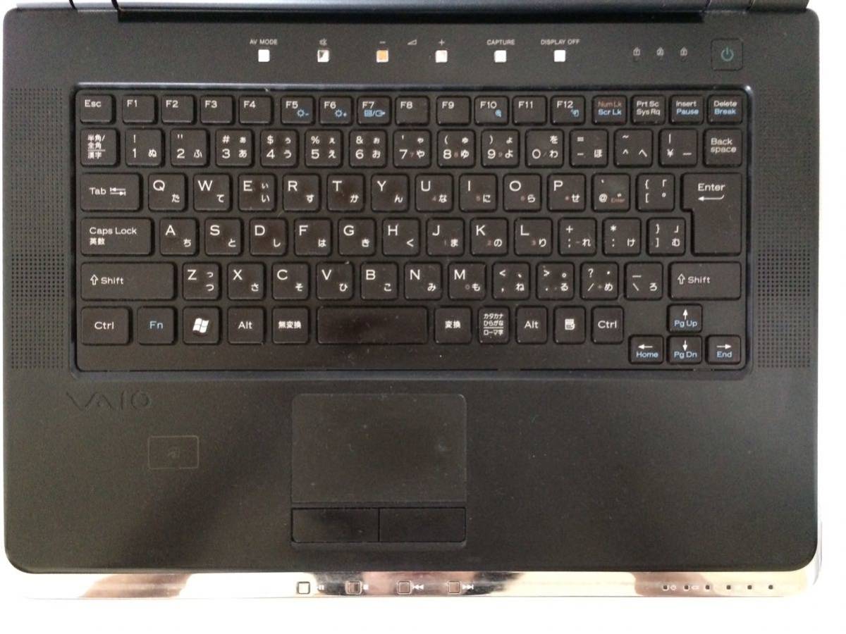 ノートPC〉vaio PCG-5J6N Windows Vista メモリ2GB 【公式通販】