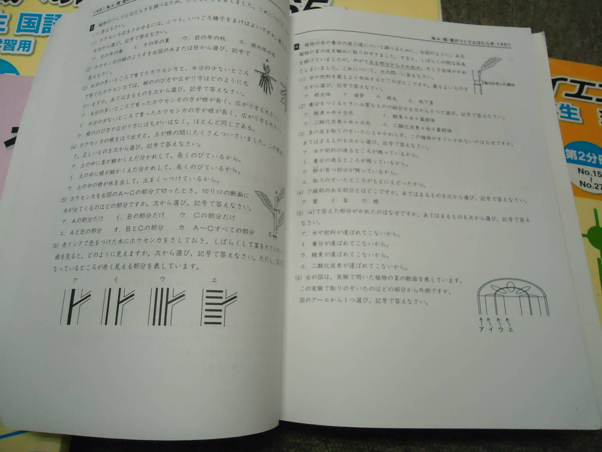 ㉔な 未記入美品 浜学園 小6 算数 演習教材 4冊セット 浜学園 小6年 