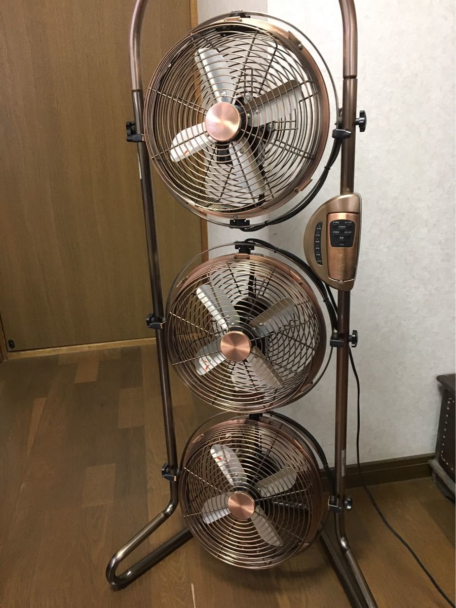 ドウシシャ 21cm3連タワー型メタルBOX扇風機 MBM-2381(ABM