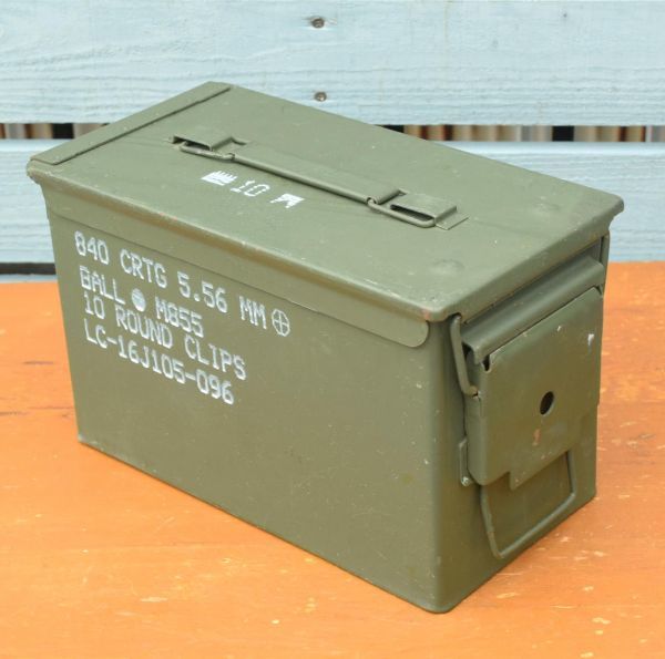 ■即決◆アメリカ米軍 アンモボックス 弾薬箱 (SW) USA本国買付/本物 【8015-2】アモ缶/ミリタリー/工具箱