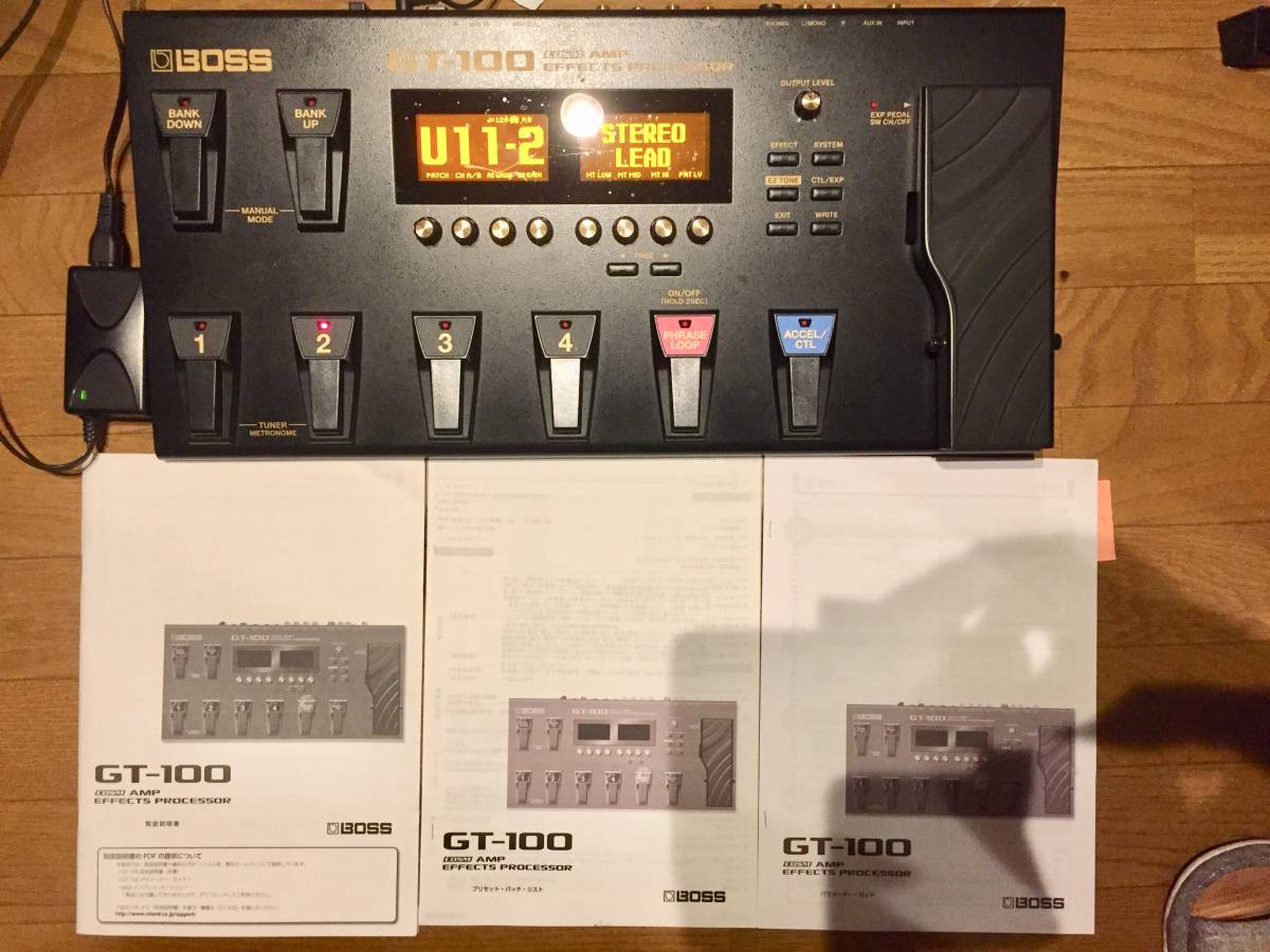 【新作，豊富な】 BOSS GT-100 キズあり格安スタート(エフェクター)｜売買されたオークション情報、yahooの商品情報をアーカイブ公開 - オークファン エフェクター