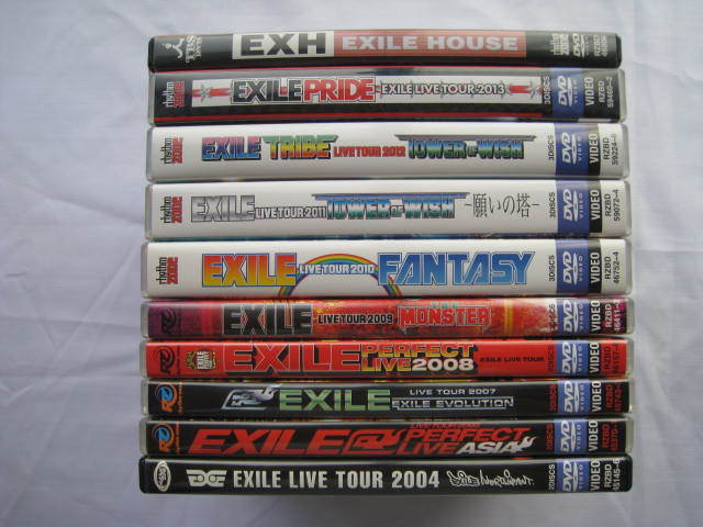 EXILE LIVE TOUR 2004 2005 2007 2008 2009 2010 2011 2012 2013