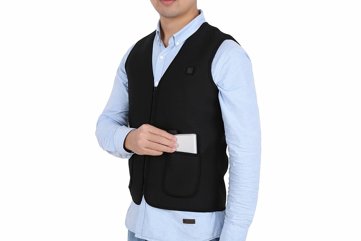 ほっとベスト 電熱 ベスト USB加熱 バッテリー給電 3段温度調整 男女兼用 防寒 チョッキ 登山 釣り 生理 冷え性 に対応 水洗いできます。_1