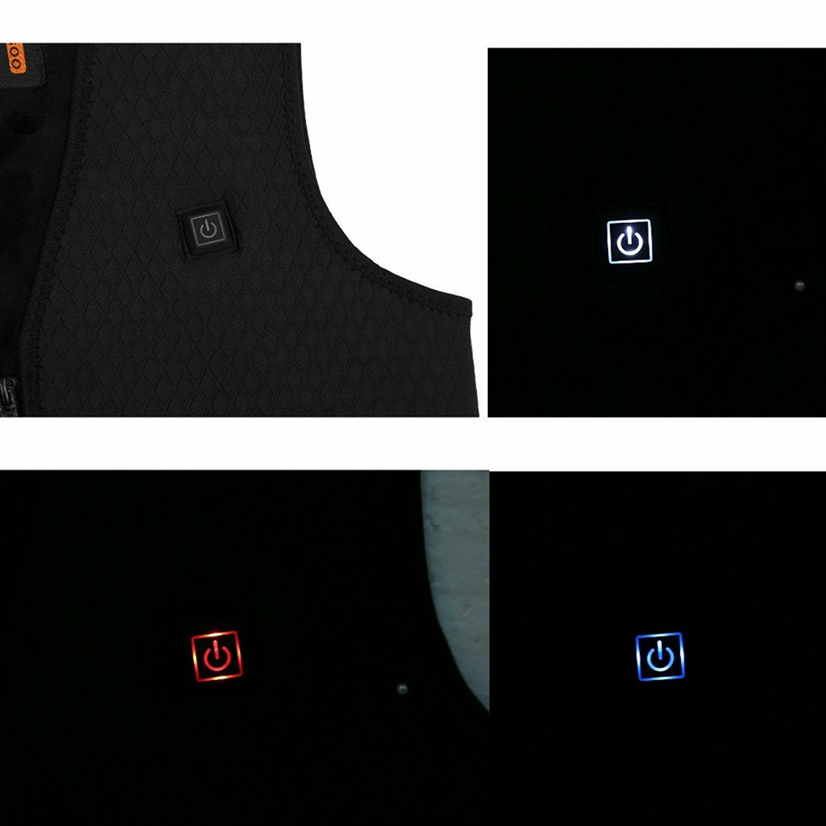 ほっとベスト 電熱 ベスト USB加熱 バッテリー給電 3段温度調整 男女兼用 防寒 チョッキ 登山 釣り 生理 冷え性 に対応 水洗いできます。_2