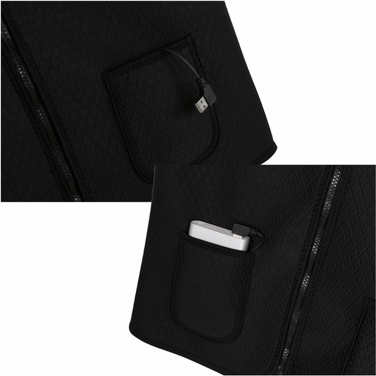 ほっとベスト 電熱 ベスト USB加熱 バッテリー給電 3段温度調整 男女兼用 防寒 チョッキ 登山 釣り 生理 冷え性 に対応 水洗いできます。_3