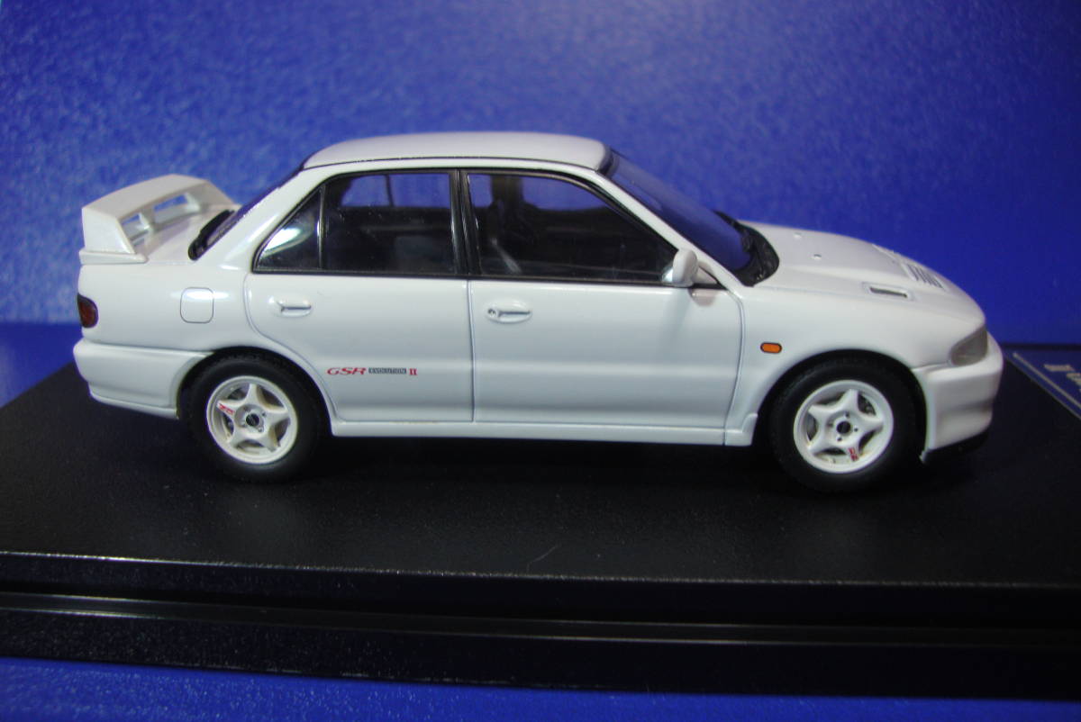 1/43 三菱 ランサー エボリューション Ⅱ ホワイト 絶版 上の中くらい