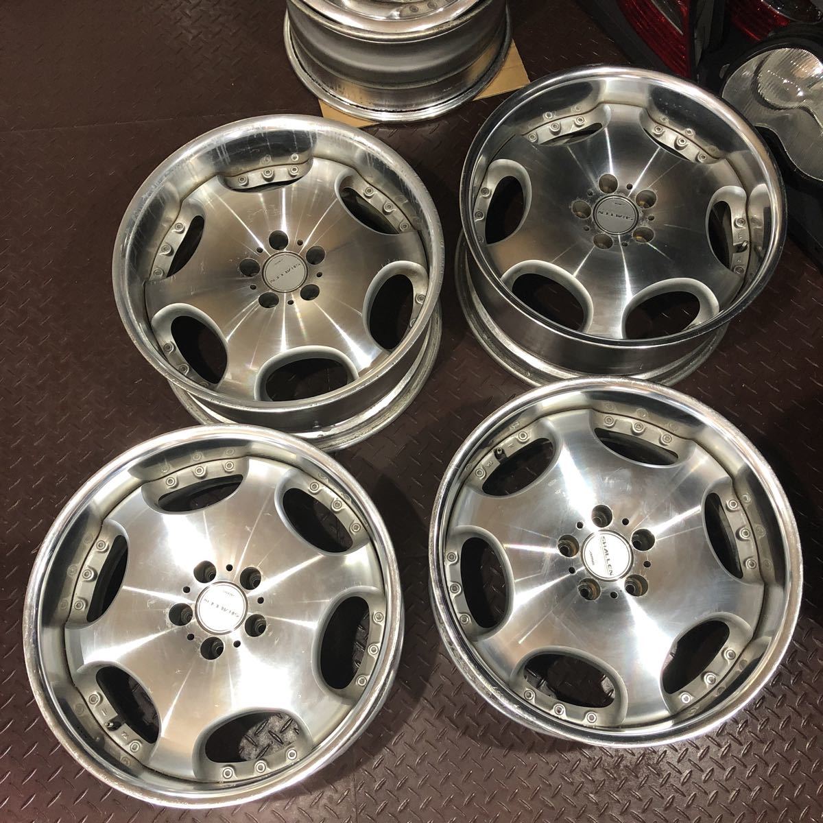 シャレン AME SHALLEN 19インチ ホイールタイヤ 4本セット 0 インチ
