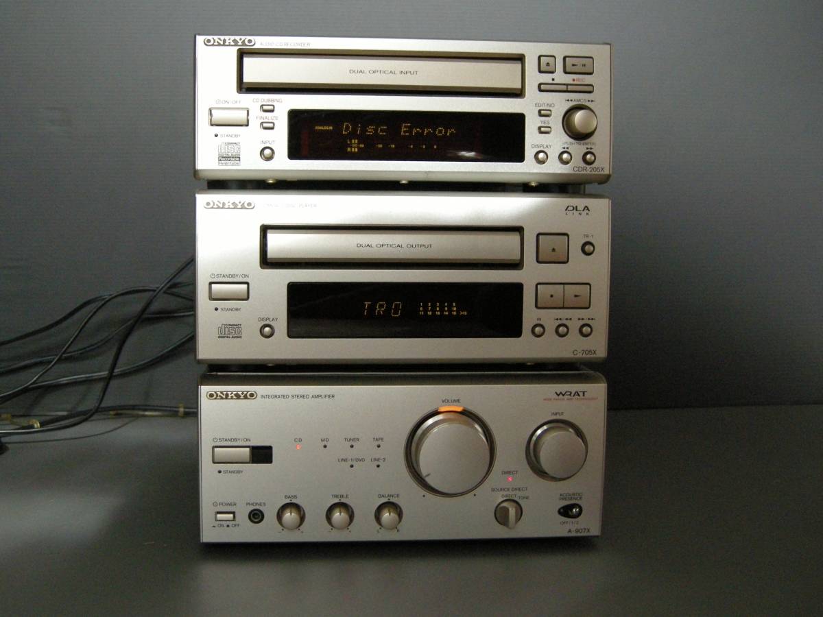 ONKYO オンキョー C-705X CDR-205X A-907X ONKYO オンキョー CDR-205X