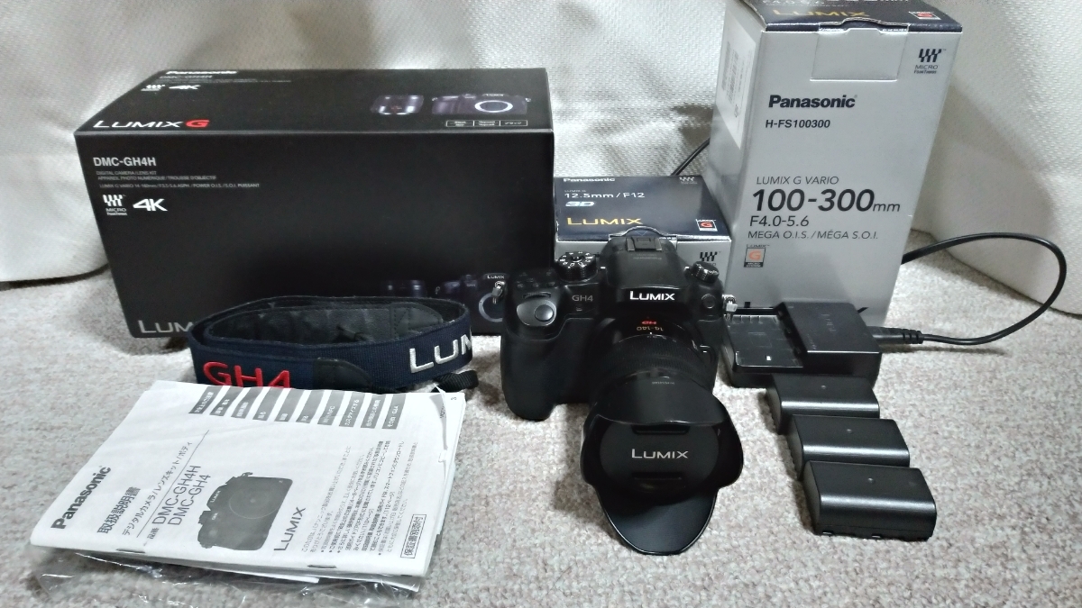 GH4 パナソニック DMC-GH4H-K LUMIX レンズキット ブラック ミラーレス 