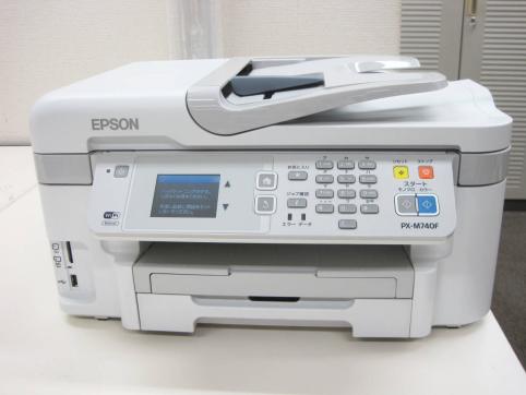 【中古美品】EPSON　A4　ビジネス　インクジェット　FAX付き　複合機　PX-M740F　デスクトップタイプ　エプソン　wifi