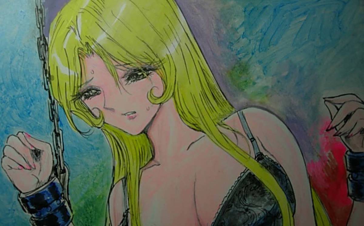 ａ４０８手描き同人イラスト 銀河鉄道９９９ メーテル 手描きイラスト 売買されたオークション情報 Yahooの商品情報をアーカイブ公開 オークファン Aucfan Com