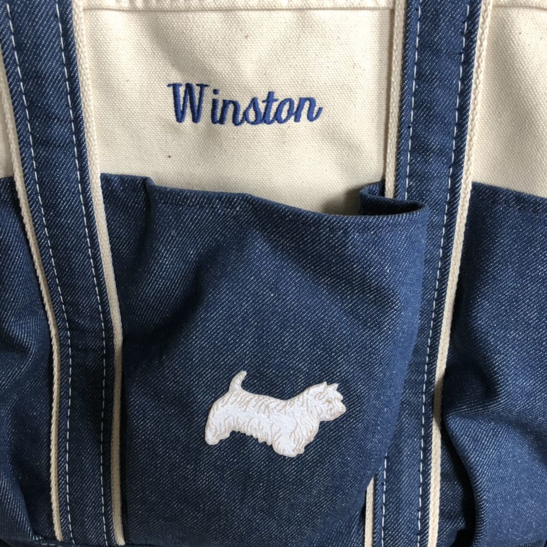 LLビーン デニム ガーデン トート バッグ LL Bean tote bag デラックス ガーデン カラートート _10