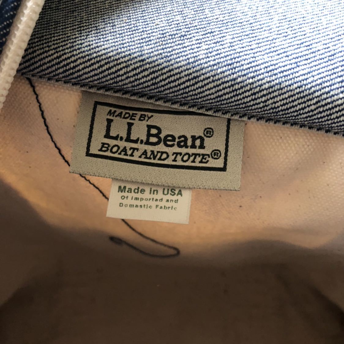 LLビーン デニム ガーデン トート バッグ LL Bean tote bag デラックス ガーデン カラートート _4