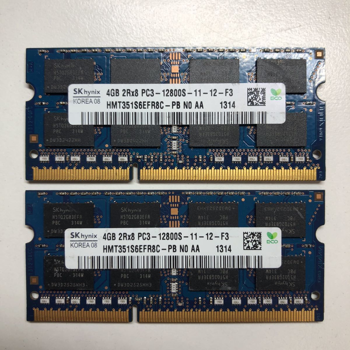 SK hynix ノートPC用メモリ 4GB 29枚セット ☆ 送料無料 SKハイニックス製 ノートPC用メモリ PC3L-12800S