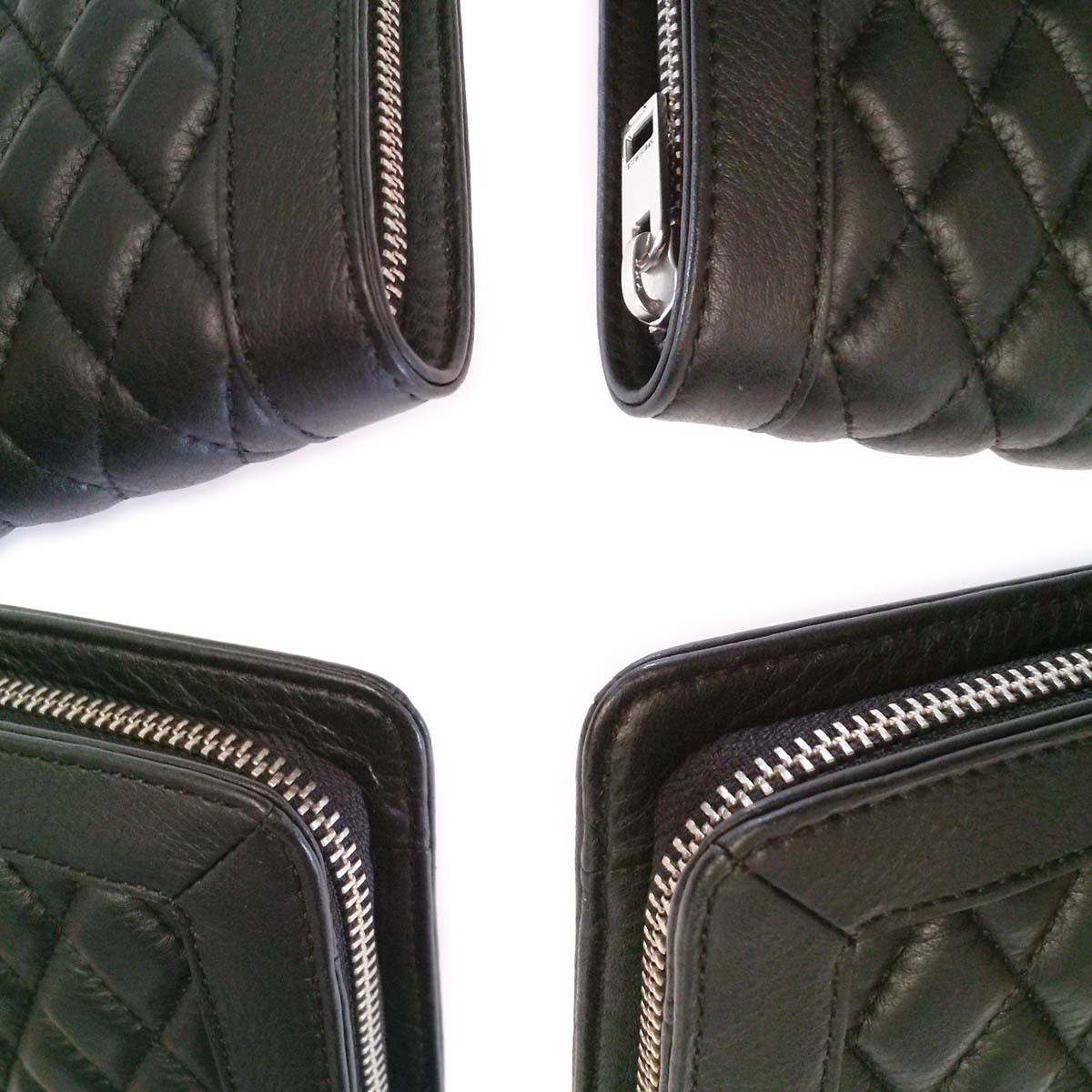 新品-未使用】ディーゼル DIESEL ラウンドファスナー長財布 黒 レザー 