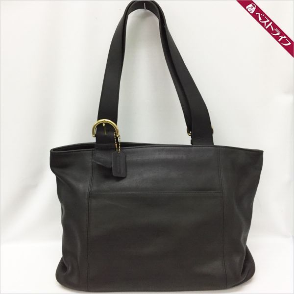 COACH オールドコーチ トートバッグ 9098 レザー ブラック 肩掛け USA