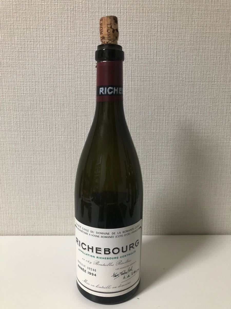 空ボトル】DRC RICHEBOURG リシュブール 1994年 ロマネコンティ
