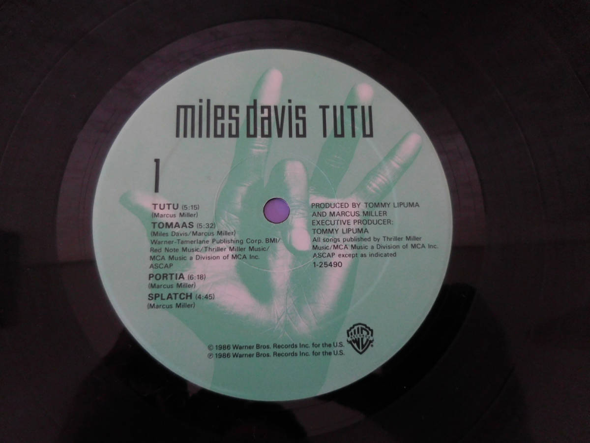 MILES DAVIS／TUTU 米オリジナル ステッカー・ジャケ シュリンク極美盤！