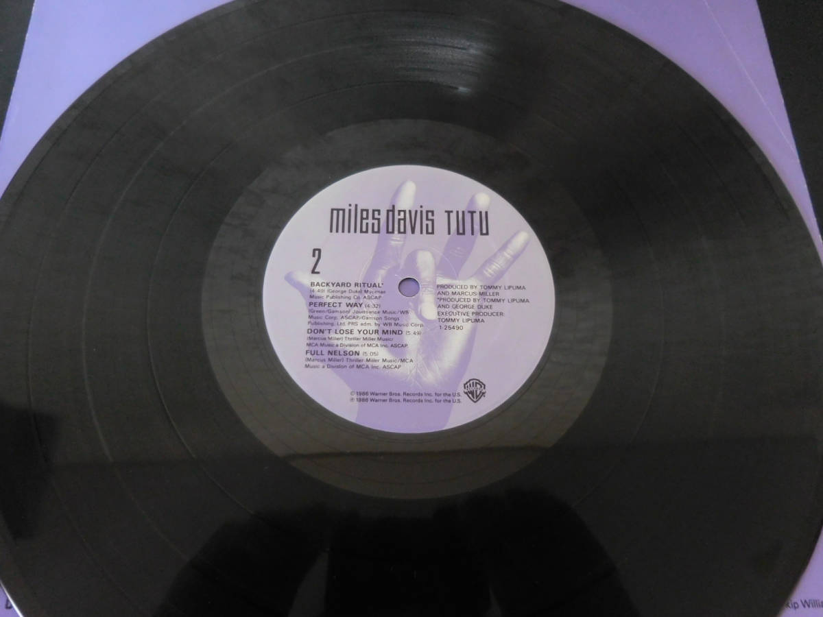 MILES DAVIS／TUTU 米オリジナル ステッカー・ジャケ シュリンク極美盤！