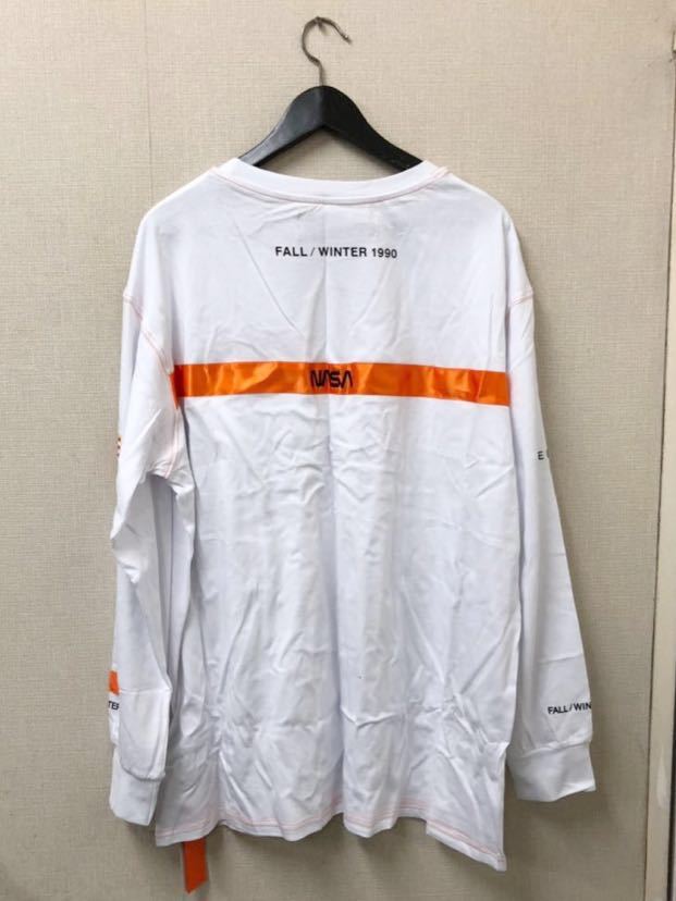 新品 heron preston nasa サイズ XL ロングtシャツ オーバーサイズ off white vetements 好きへおススメ ヘロン ロンt