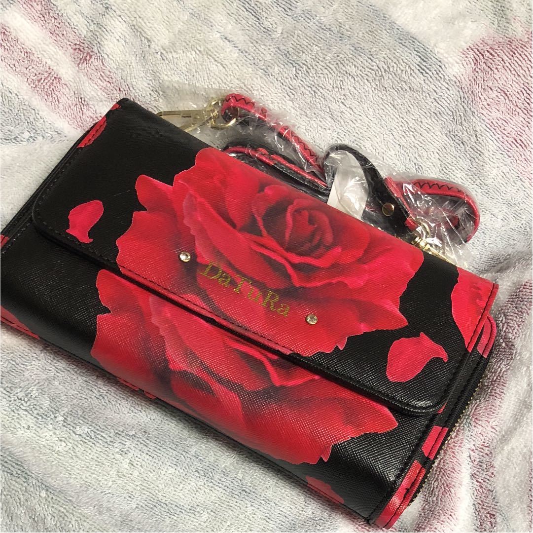 新品未使用 DaTuRa 2way ハンドバッグ ショルダーバッグ 薔薇柄 新品未使用 DaTuRa 2way ハンドバッグ DaTuRaバッグ＊新品・未使用