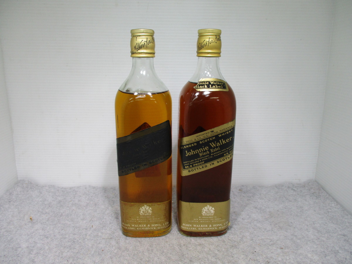 JOHNNIE WALKER BLACK LABEL ジョニー ウォーカー 黒ラベル 2本セット