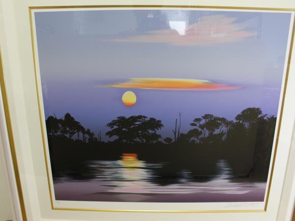 ミッシェルバテュアフリカの湖水 DK1187 絵画/ミッシェル・バテュ