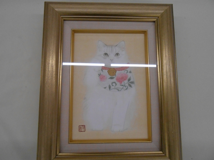 久野千恵美 黒猫 招き猫 絵画 久野千恵美 黒猫 招き猫 絵画 久野千恵美