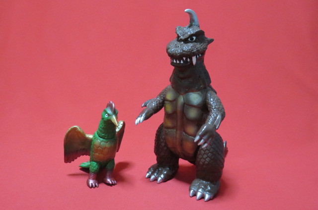 ゴメス＆リトラ(ウルトラQ)登場怪獣ビニールパラダイス(マーミット)2体
