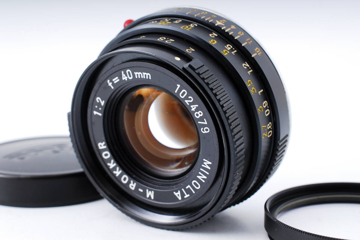 高品質，安い 極上品 MINOLTA ミノルタ M-ROKKOR 40mm F2 Mマウント 付属品付き 光学系クモリ キズなし 完動品 B233(ミノルタ)｜売買されたオークション情報、yahooの商品情報をアーカイブ公開 - オークファン ミノルタ