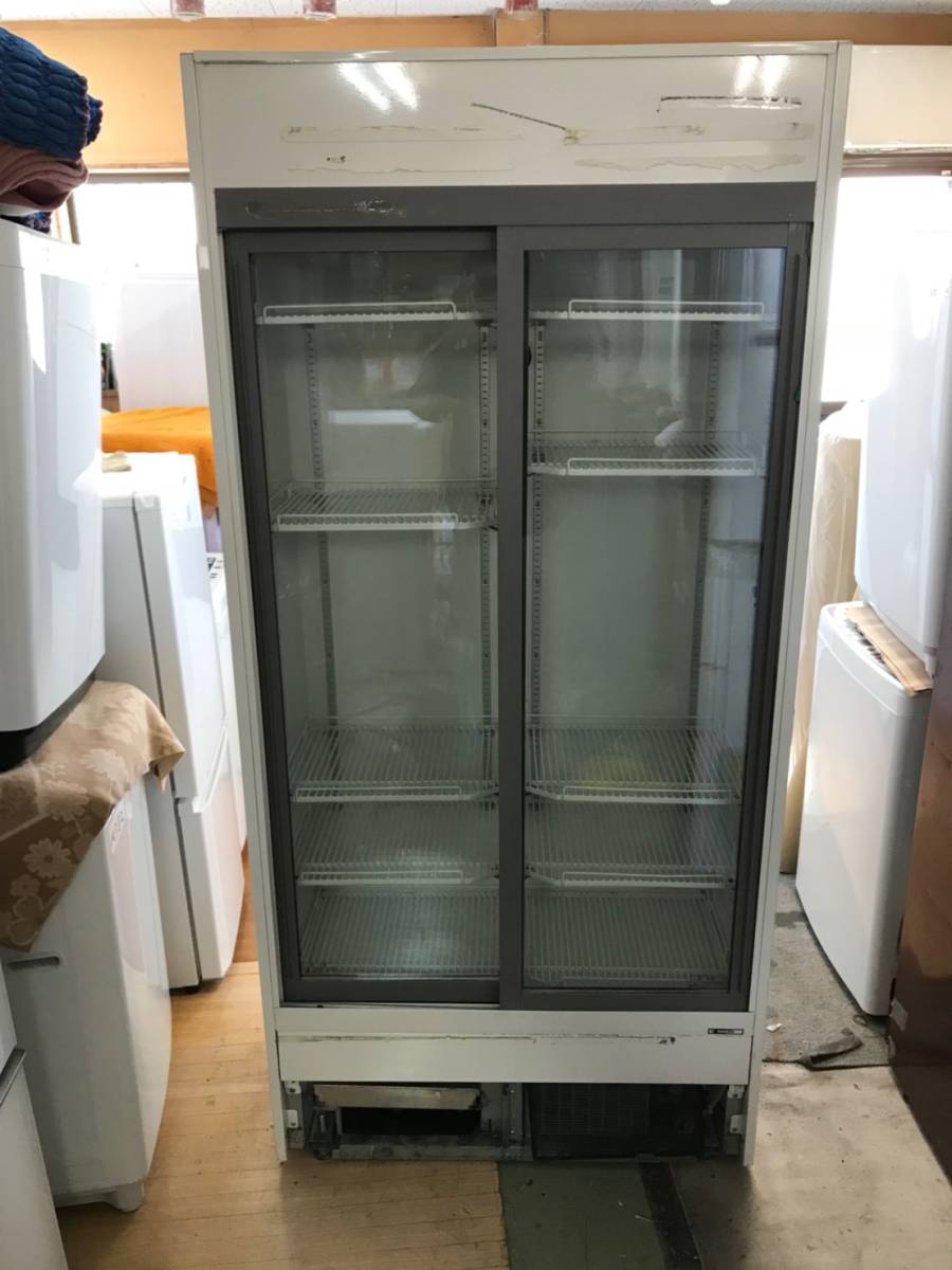 Ｍ872/冷蔵ショーケース/サンデン/TRM-SS30XB-B/2008年製/動作品/366Ｌ/業務用/厨房機器/90×45×191