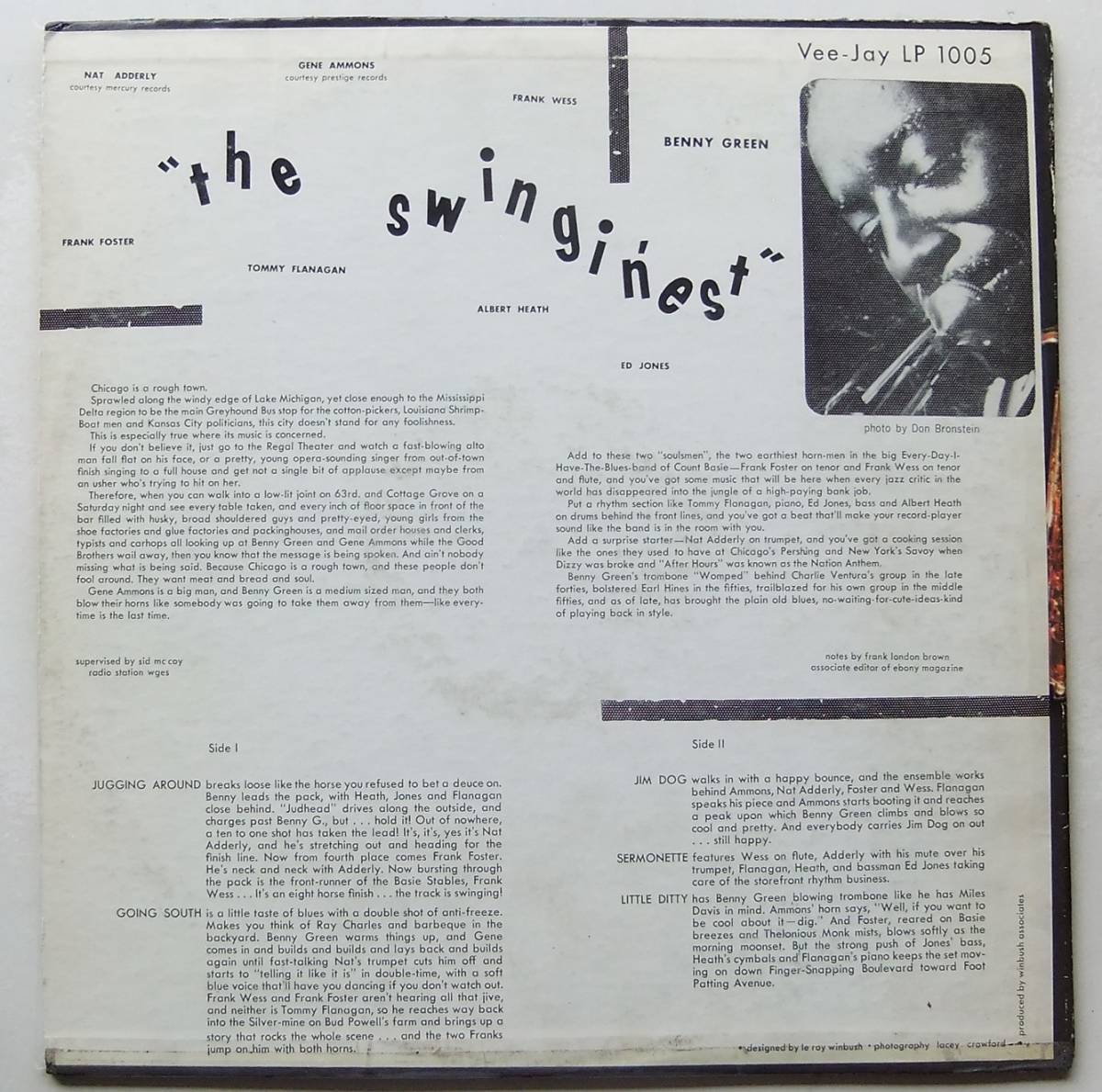 レア名盤◇ Bennie Green Swingin' the Blues LP レア名盤◇ Bennie