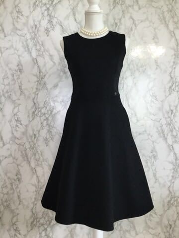 定価約20万円 フォクシー 受注会人気 最高級カシミヤ ワンピース lady black 38