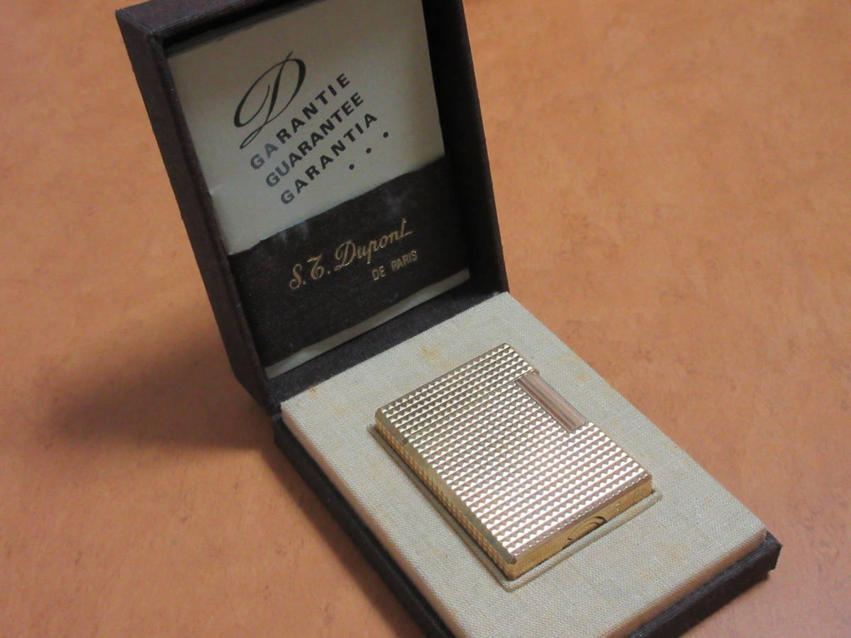 S.T.Dupont デュポン ガスライター ゴールド 金色 箱付き
